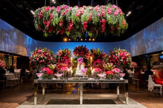 Decor of Wedding Reception Venue